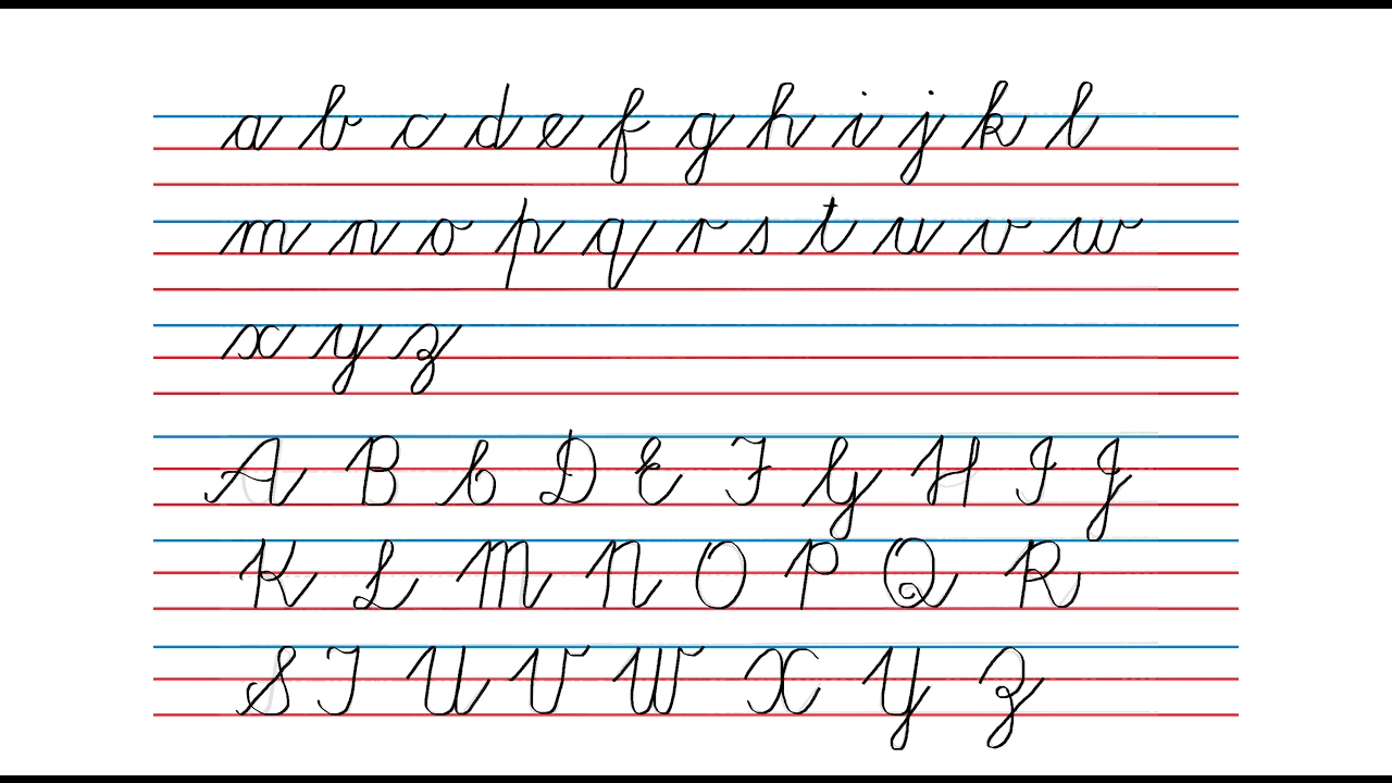 Cursive Alphabet A To Z Small AlphabetWorksheetsFree