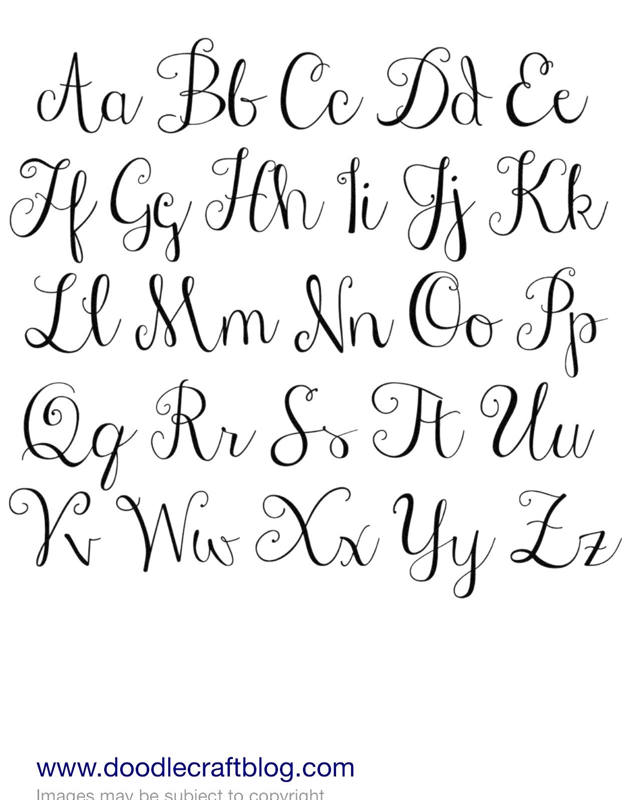 Nice Cursive Alphabet AlphabetWorksheetsFree