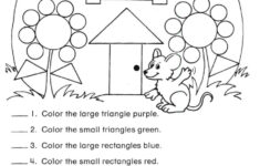 Following Directions Worksheets Shapes | Follow Directions