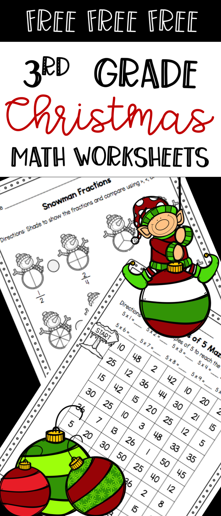Fun Christmas Worksheets For 3rd Grade AlphabetWorksheetsFree