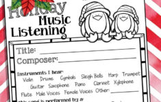 Free Christmas &amp; Winter Holiday Music Listening Worksheets