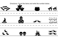 Free Halloween Word Search Counting Printables Themed Math