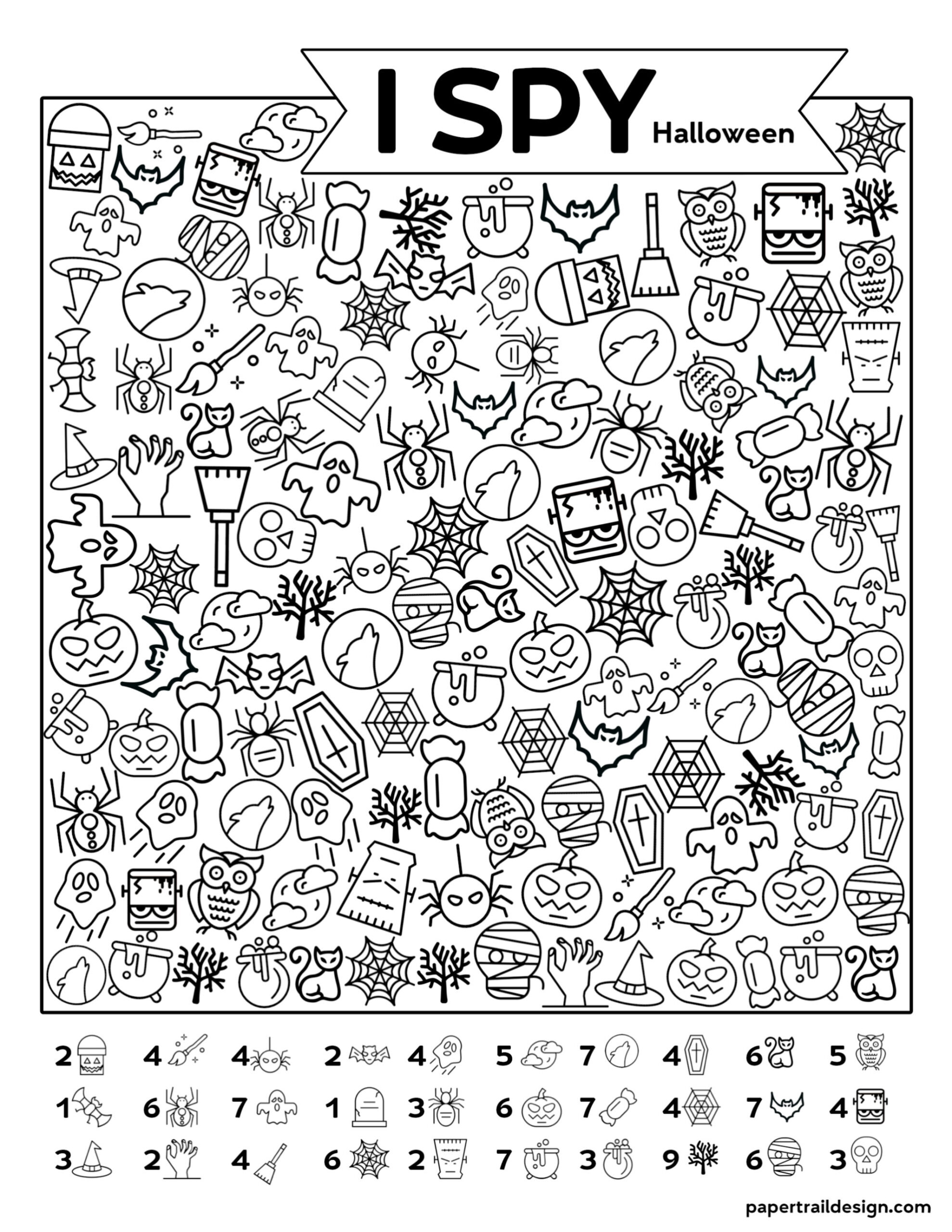 Free I Spy Worksheets Halloween AlphabetWorksheetsFree