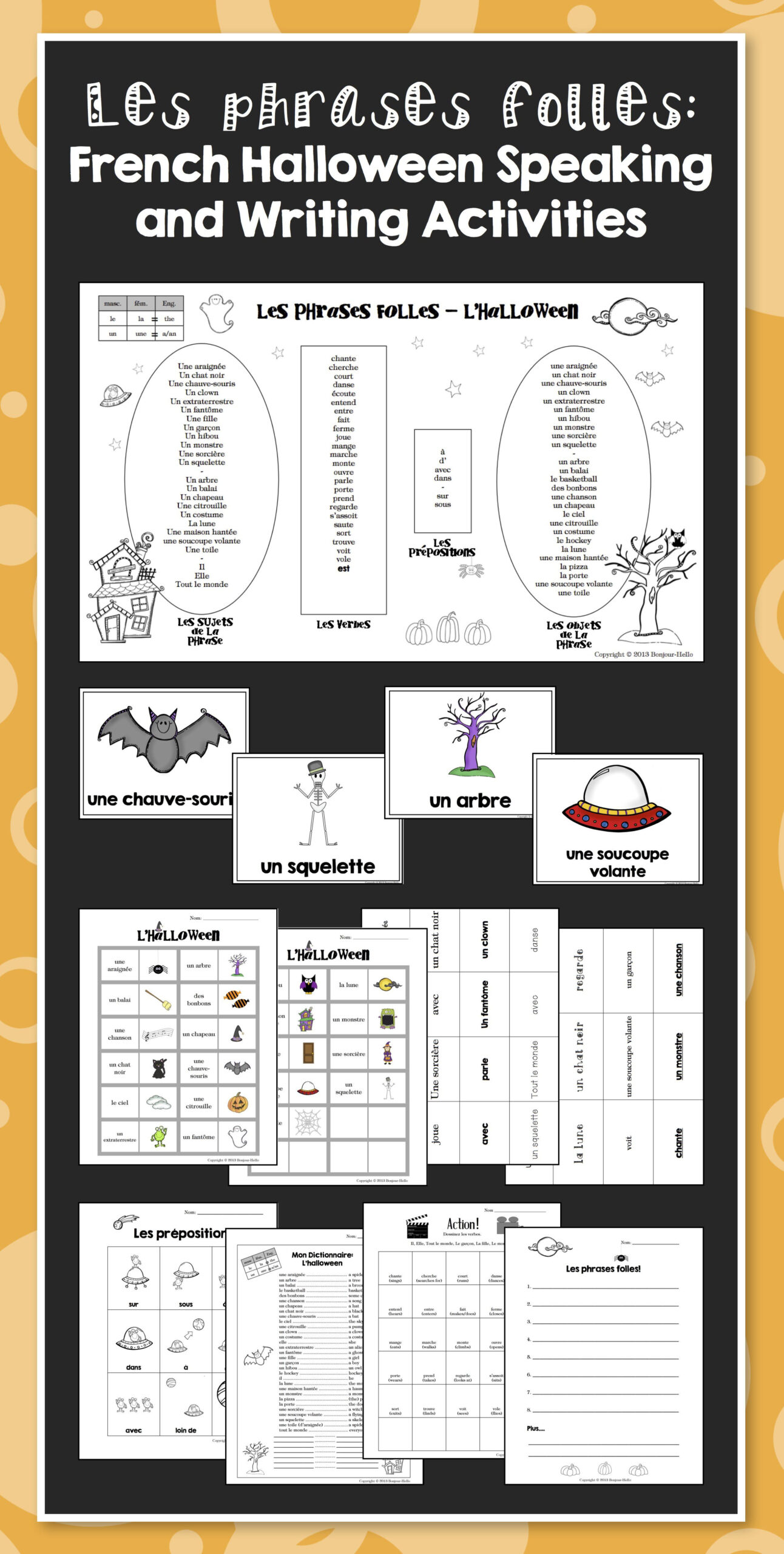 French Halloween Speaking And Writing Activities | Teaching