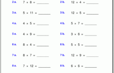 Grade 4 Multiplication Worksheets