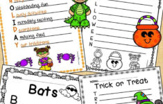 Halloween Acrostic Poems - Halloween Writing Activity