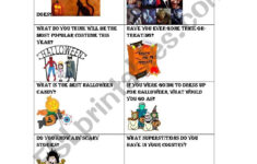 Halloween Conversation Questions - Esl Worksheetrtynen