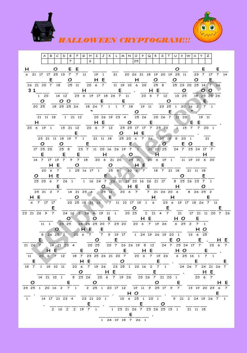 Printable Cryptograms Free