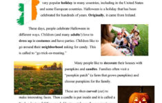 Halloween Easy Text - English Esl Worksheets For Distance