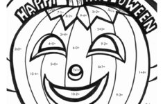 Halloween Math Fact Coloring Page | Halloween Coloring Pages