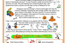 Halloween - Reading - English Esl Worksheets For Distance