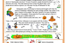 Halloween - Reading | Halloween Worksheets, Halloween