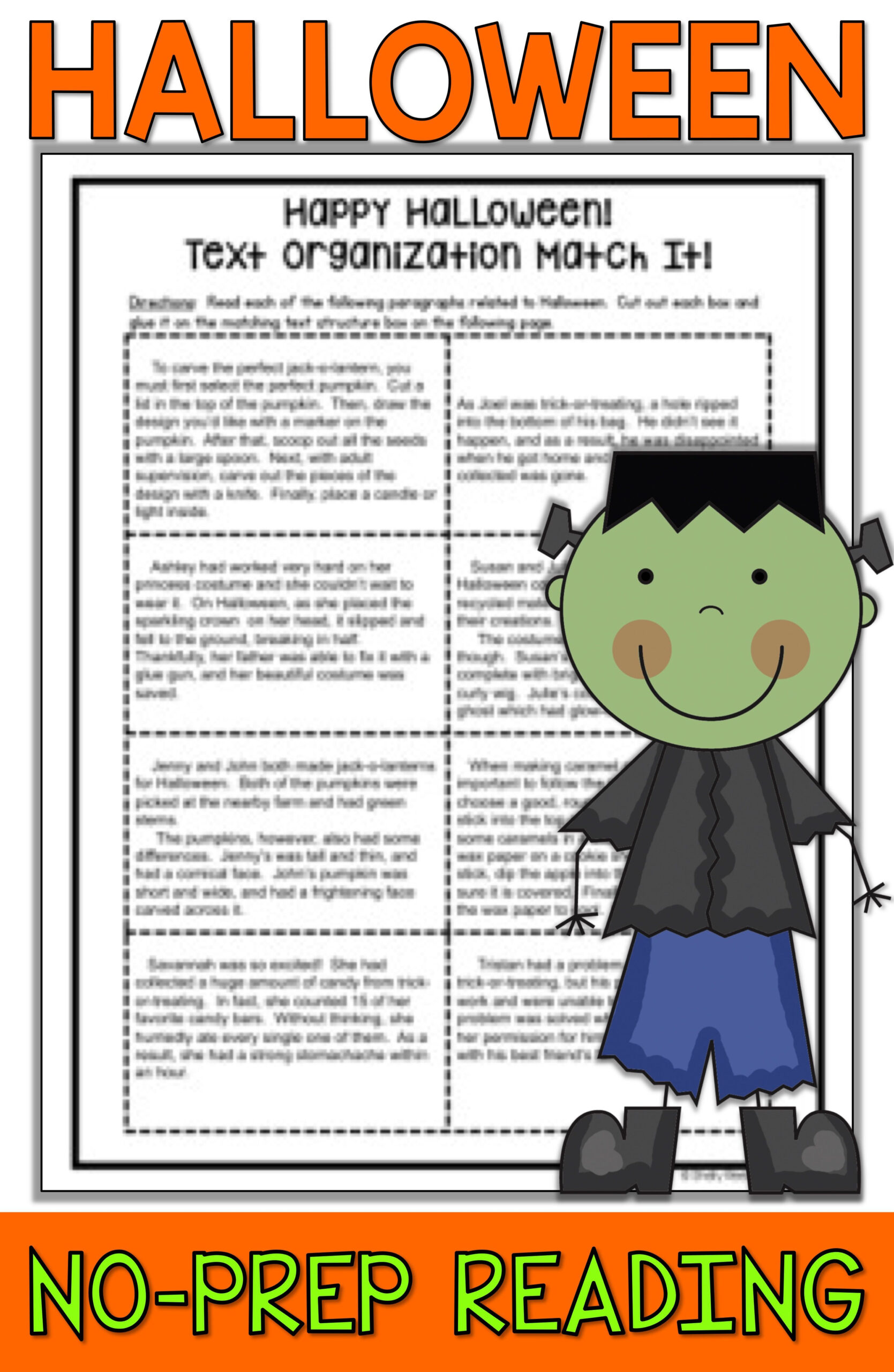 Halloween Reading Comprehension Worksheets Middle School AlphabetWorksheetsFree