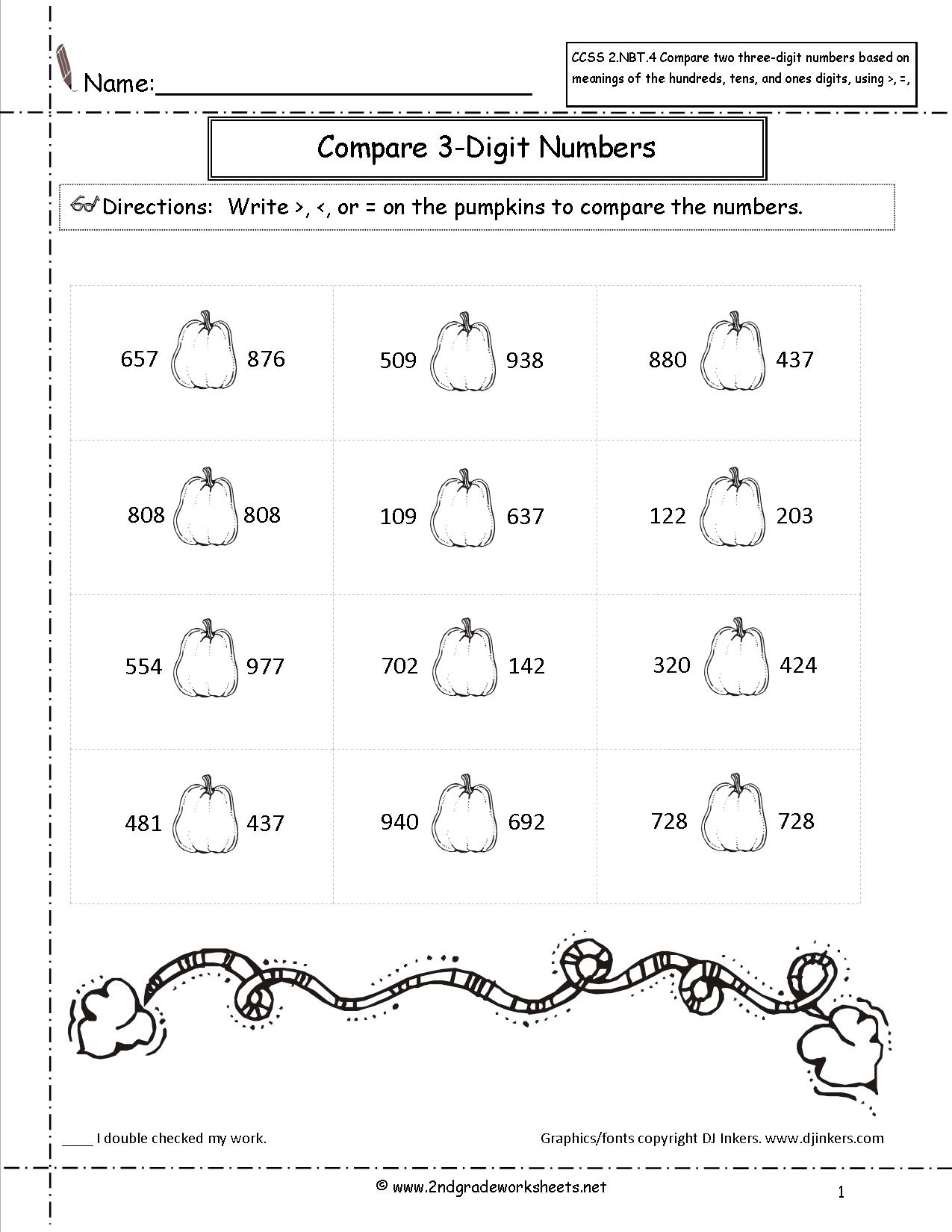 Free Printable Halloween Math Worksheets For 2nd Grade
