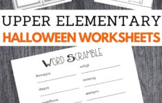 Halloween Worksheets For Upper Elementary – 3 Boys And A Dog