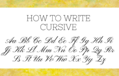 How To Write Cursive Letters | Science Trends