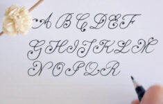 How To Write In Calligraphy - Cursive Fancy Letters For Beginners