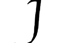 J Cursive Font