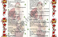 Last Christmas - Wham Song (Fill In) - Esl Worksheetgabitza