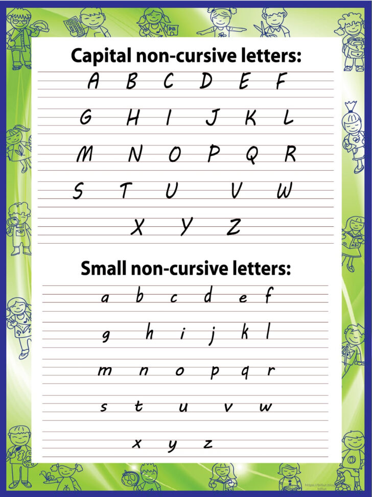 Lowercase And Cursive Letters AlphabetWorksheetsFree Com