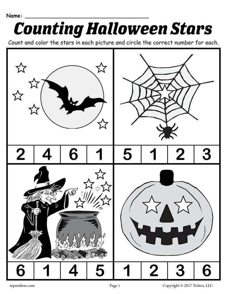 Halloween Number Recognition Worksheets AlphabetWorksheetsFree