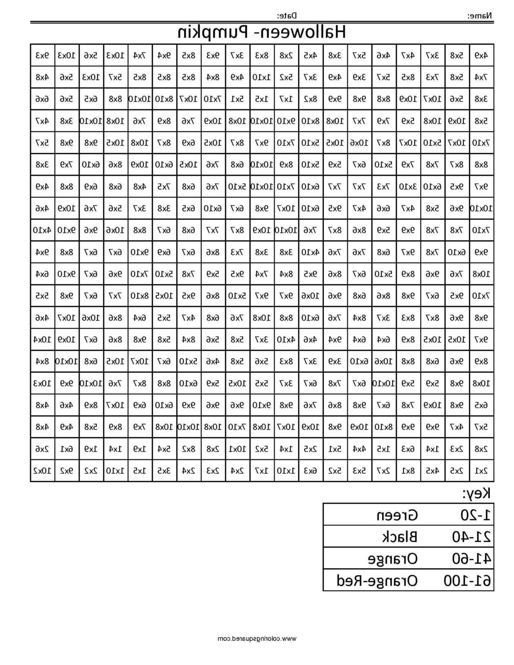 free printable halloween math worksheets for 5th grade
