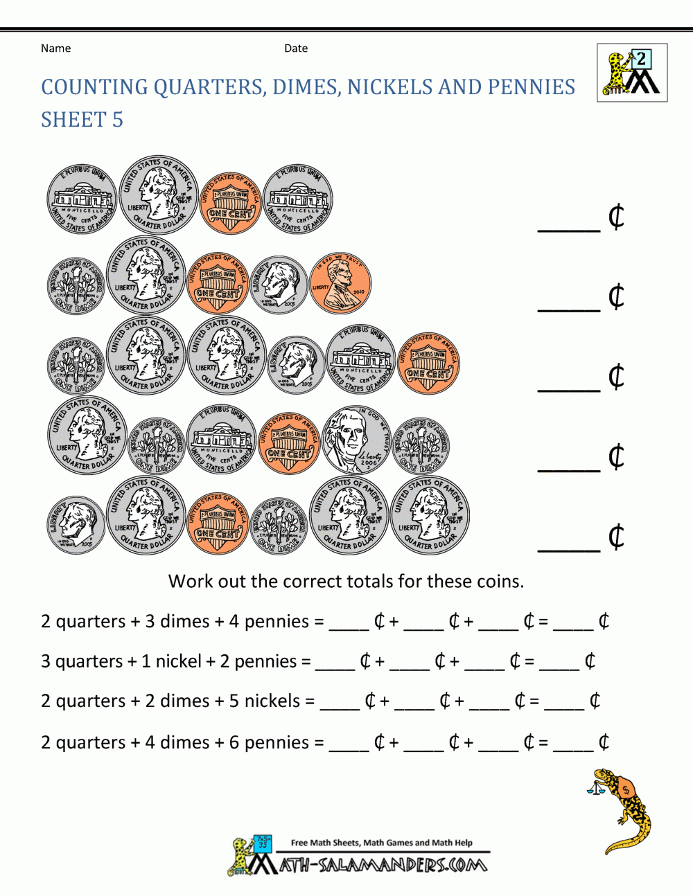 Christmas Money Worksheets 2nd Grade AlphabetWorksheetsFree