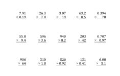 Multiplying 3-Digit2-Digit Numbers With Various Decimal