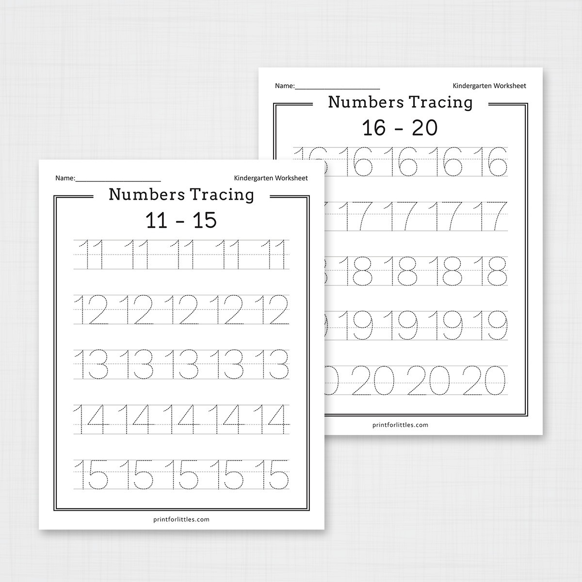 Free Tracing Numbers 11 20 Worksheets AlphabetWorksheetsFree