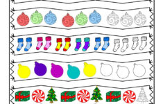 Pattern Recognition Christmas Coloring Worksheet | Woo! Jr