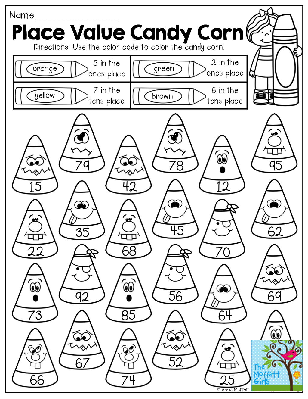 1s And 10s Place Value Halloween Worksheets AlphabetWorksheetsFree
