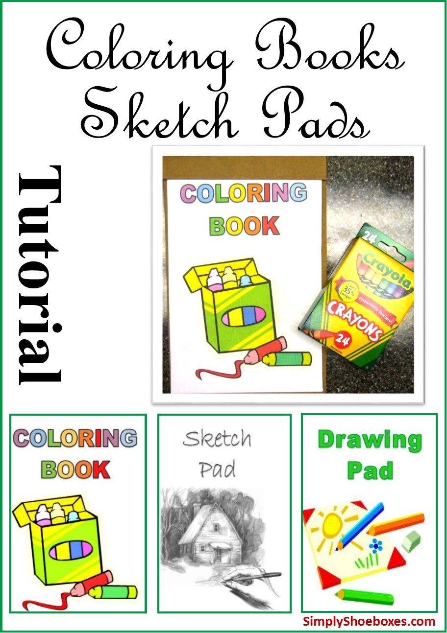 Simply Shoeboxes: Diy Easy Coloring Books, Drawing Pads