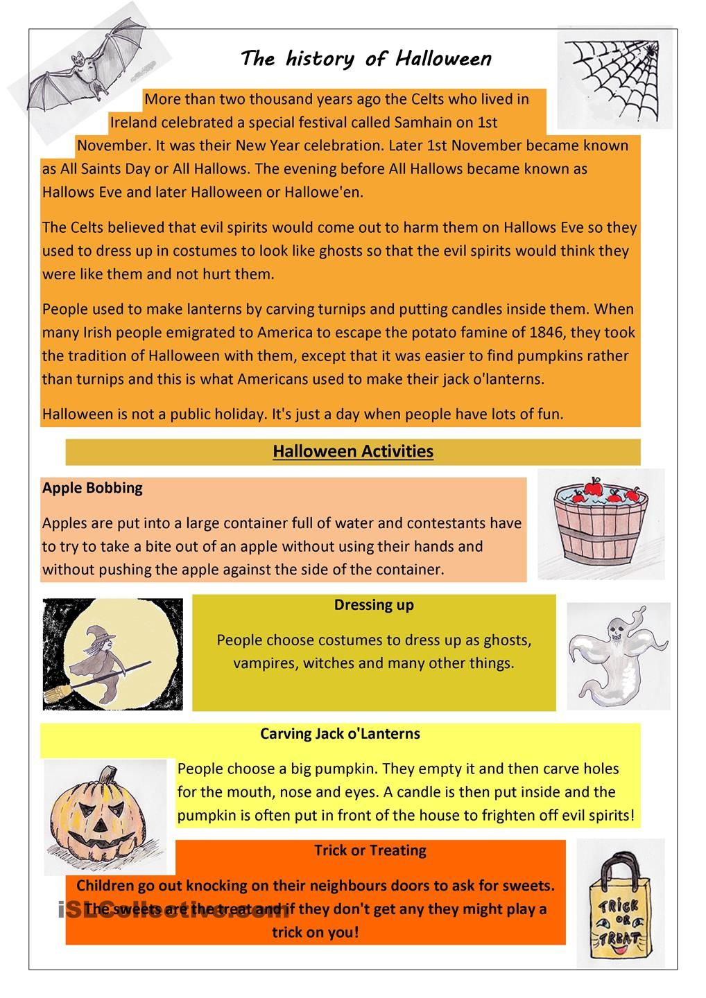 History Of Halloween Worksheet 5th Grade AlphabetWorksheetsFree