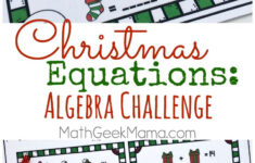 This Set Of Free Christmas Equation Cards Can Be Useda