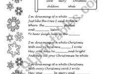 White Christmas Song - Esl Worksheetniloelupy