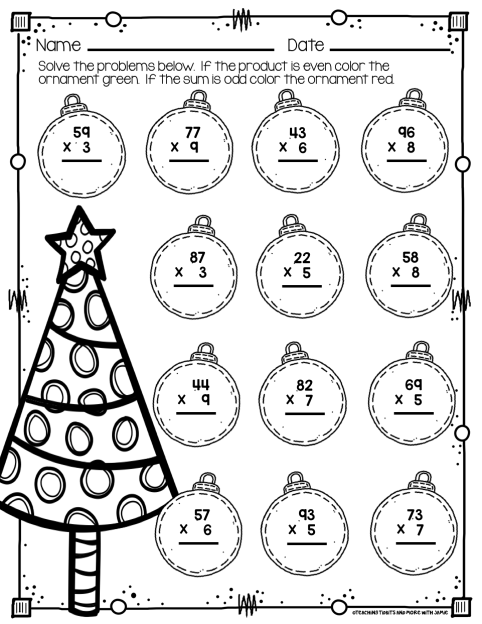 Printable Christmas Worksheets For 3rd Grade AlphabetWorksheetsFree com
