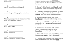 Worksheet A Christmas Carol Vocabulary Over Act 1