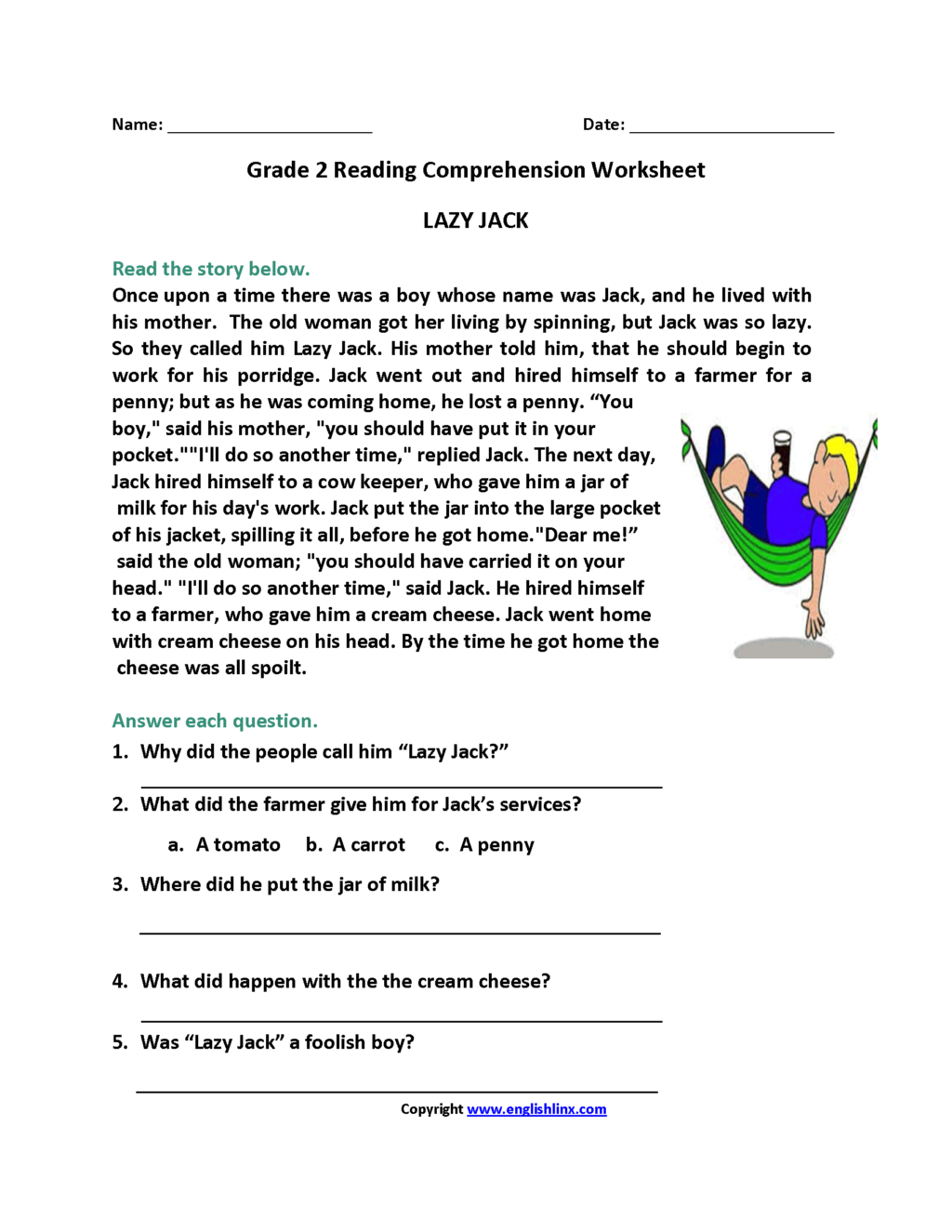 Free Third Grade Halloween Reading Comprehension Worksheets AlphabetWorksheetsFree