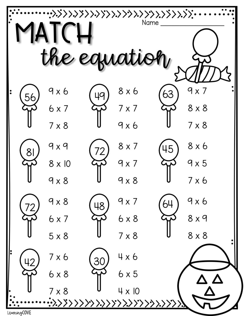 Free Halloween Math Worksheets For 7th Grade AlphabetWorksheetsFree