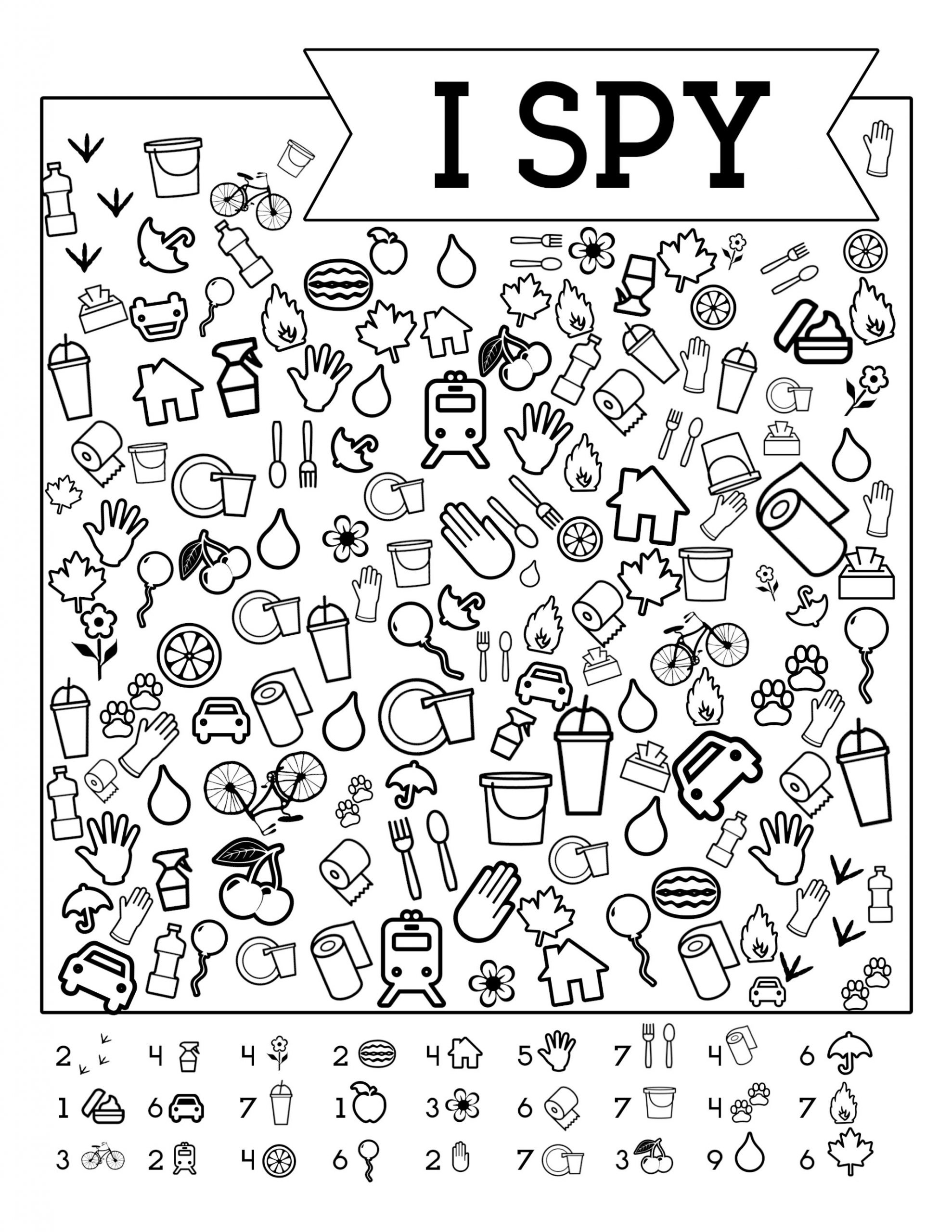 I Spy Worksheets For Kindergarten Printable Kindergarten Worksheets