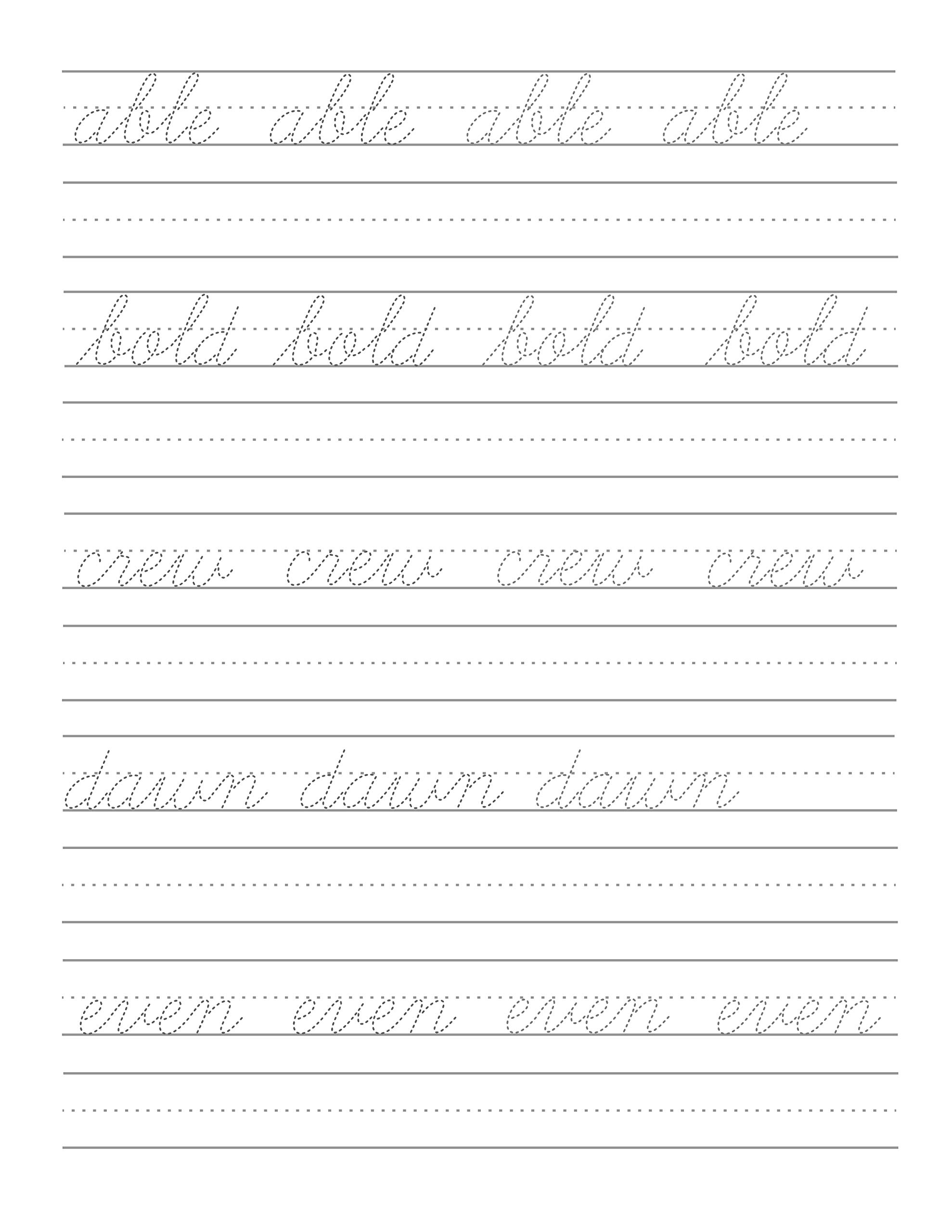 goodnotes handwriting practice sheet