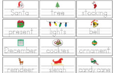 Worksheet ~ Worksheet Printable Christmas Words Handwriting