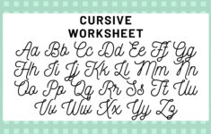 Worksheets : Cursive Alphabet Your Guide Writing Science