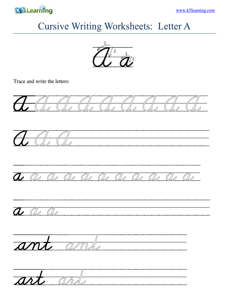 Cursive Alphabet Handwriting Practice AlphabetWorksheetsFree