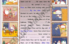 Writing : A Christmas Story - Esl Worksheetsruggy