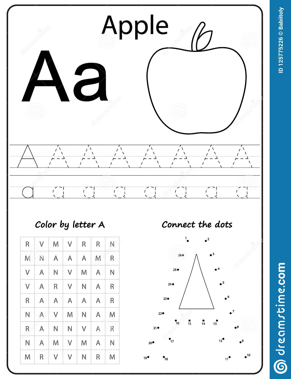 Letter A Worksheets For Toddlers AlphabetWorksheetsFree