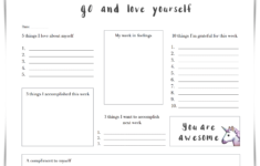 30 Self Esteem Worksheets To Print | Kittybabylove