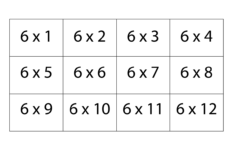 4+ Printable Blank Multiplication Table Of 6 Charts Template