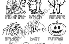 B&amp;w Picture Dictionary About Halloween | Halloween