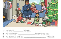 Christmas Place Prepositions Worksheet